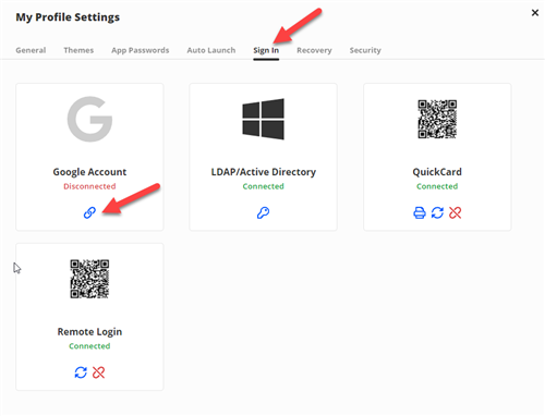 Sign in and connect google account Sign in and connect google account